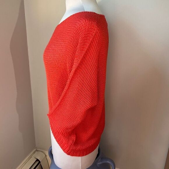 Carina Ricci Dolman Sleeve, Cropped Open Knit Sweater. Made in Italy, Small. - Picture 10 of 16